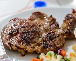 牛排,牛肉,板