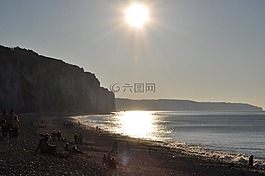 海,悬崖,侧