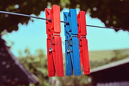掛鉤,衣服,線