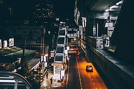 黑暗,夜,城市