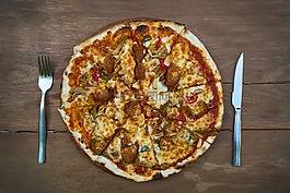 比萨饼,宏,奶酪