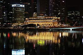新加坡,夜,瑪麗娜