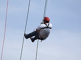 abseil,绳,abseiler