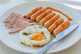 早餐,食品,雞蛋