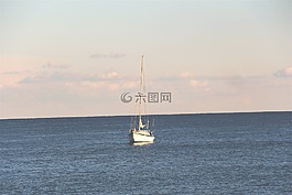 帆船,海洋,海