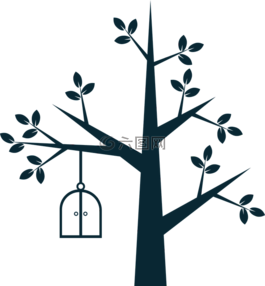 樹(shù),飾品,鳥(niǎo)籠