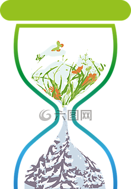 沙漏,時(shí)間,一年的時(shí)間