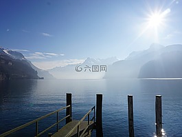 湖,霧,弗呂埃倫
