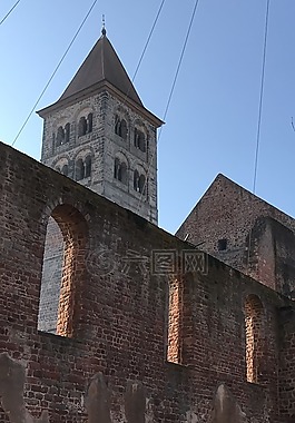 hersfeld的,塔,墙