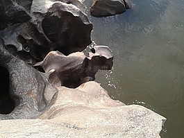 河床,河,巖