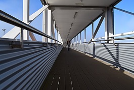 橋,天橋,金屬建筑