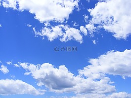 藍色,云,一天