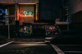 黑暗,夜,燈