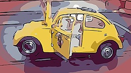 汽车,fusca,绘图