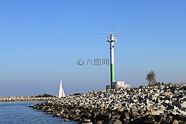 燈籠,海洋,海岸
