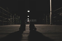 鞋,黑暗,阴影