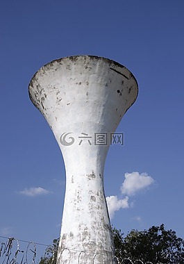 塔,水盒,藍色