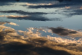 水,思考,云