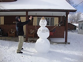 雪,男子,冷
