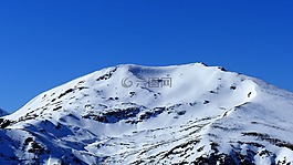 雪,冬天,山