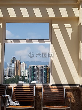 香港,窗口,陰影