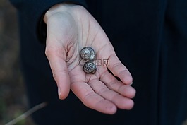 黑暗,模糊,手
