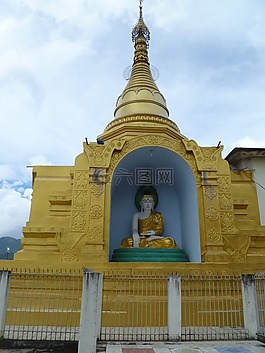 緬甸,佛,寺