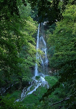瀑布,urach 瀑布,長時間曝光