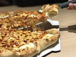 比薩,食品,餓