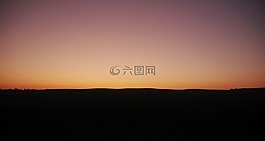 黎明,日出,地平線