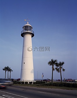 燈塔,海洋,海