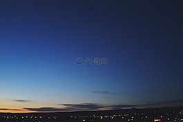日落,黃昏,天空