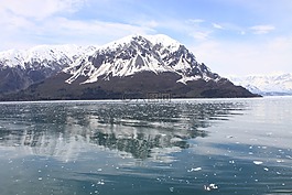 阿拉斯加州,山,雪