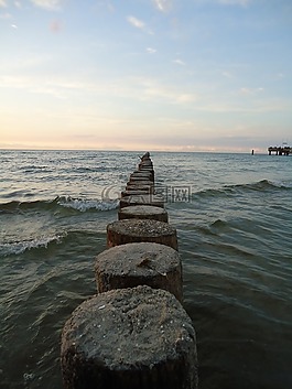 海灘,海,假期