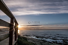 黎明,云,天空