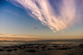 黎明,云,天空