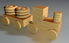 玩具,木,火车
