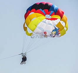 降落傘,滑翔傘,貓和老鼠