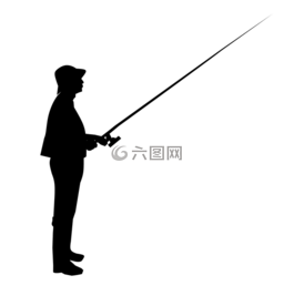 側(cè)影,男子,鉤