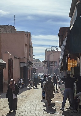 摩洛哥,街道,市場