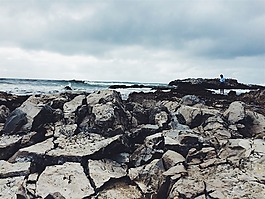巖,海洋,波