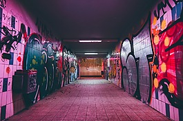 隧道,黑暗,夜