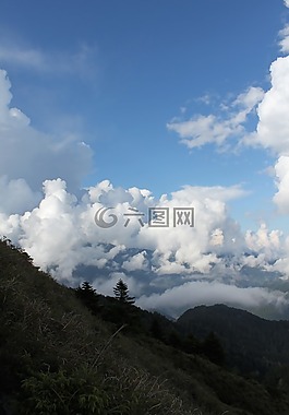 高山,白雲,台灣