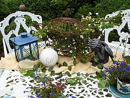 休息,花園,恢復