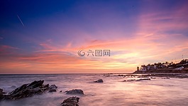 日落,沙灘炒作,米哈斯科斯塔