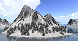 雪,山,水