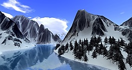 雪,山,水