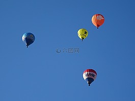 气球,蓝色,天空