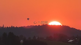 日落,希爾,余輝