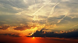 日落,天空,太陽(yáng)